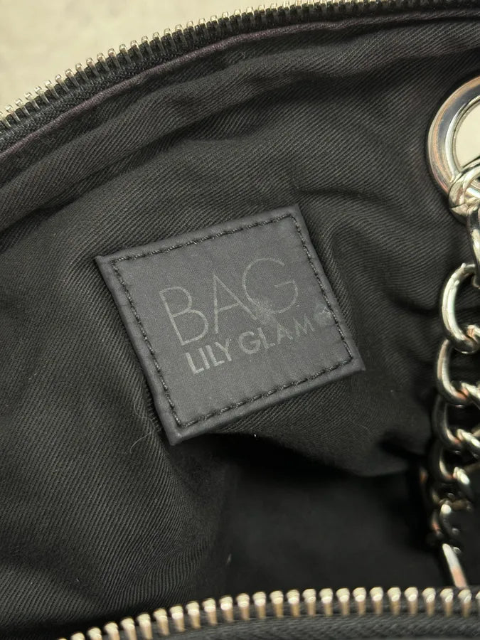 AW2010 Dolce & Gabbana Black Puffer Multi Zips Lily Bag oqidQPY 11