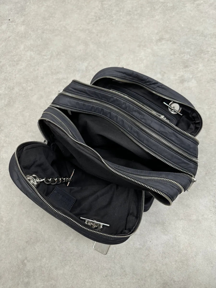 AW2010 Dolce & Gabbana Black Puffer Multi Zips Lily Bag oqidQPY 9
