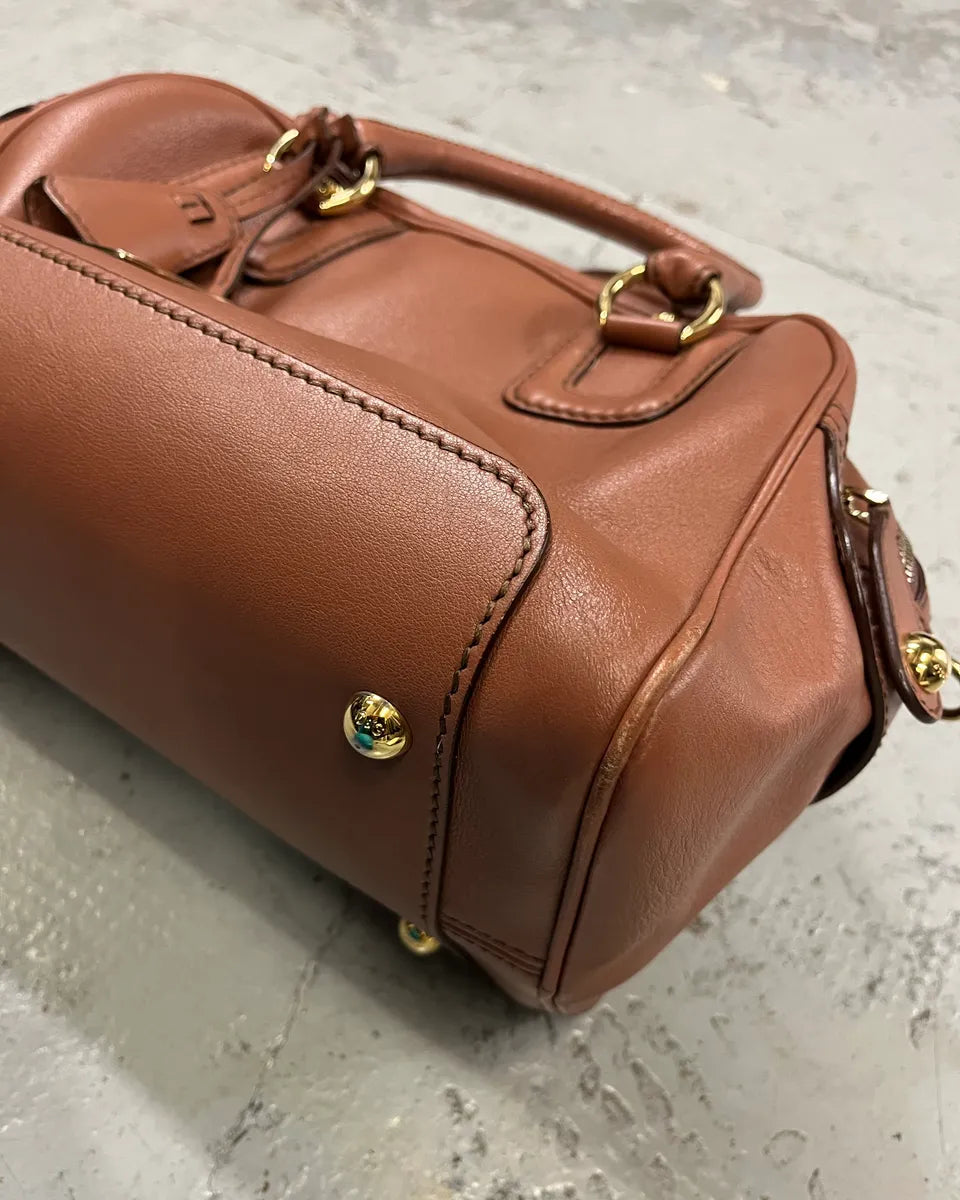 AW2010 Dolce & Gabbana Brown Leather Multi-Zip Lily Bag KJfuDjz 7