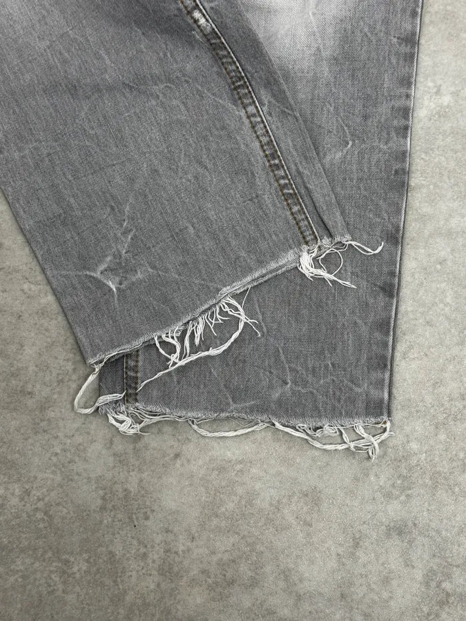 AW2010 Dolce & Gabbana Distressed Grey Denim Jeans EjuhJod 8