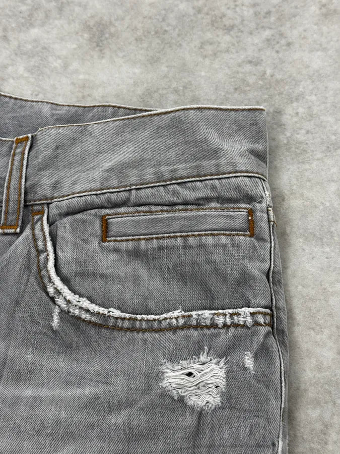 AW2010 Dolce & Gabbana Distressed Grey Denim Jeans EjuhJod 9