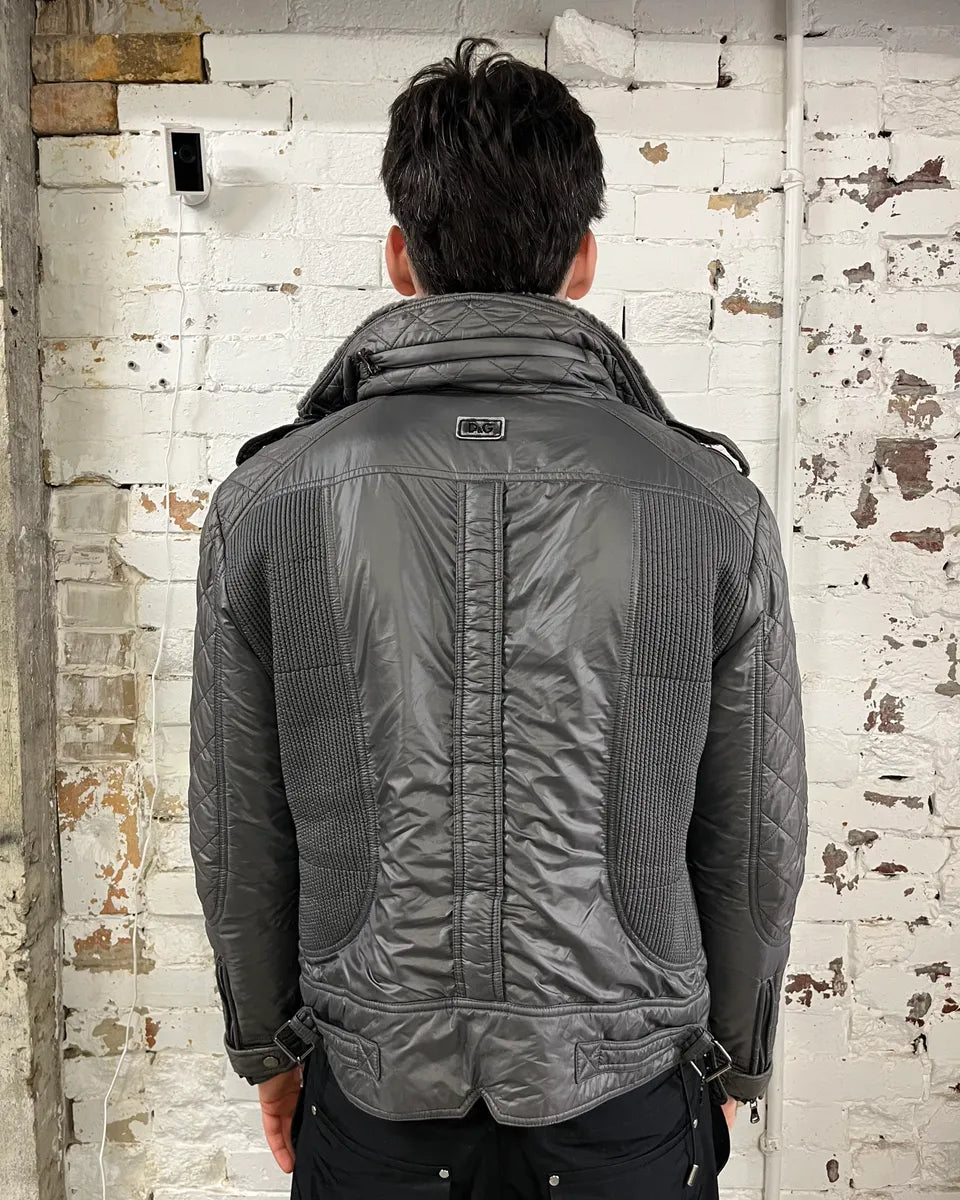 AW2010 Dolce & Gabbana Futuristic Astro Grey Puffer Jacket cNZCTqK 2