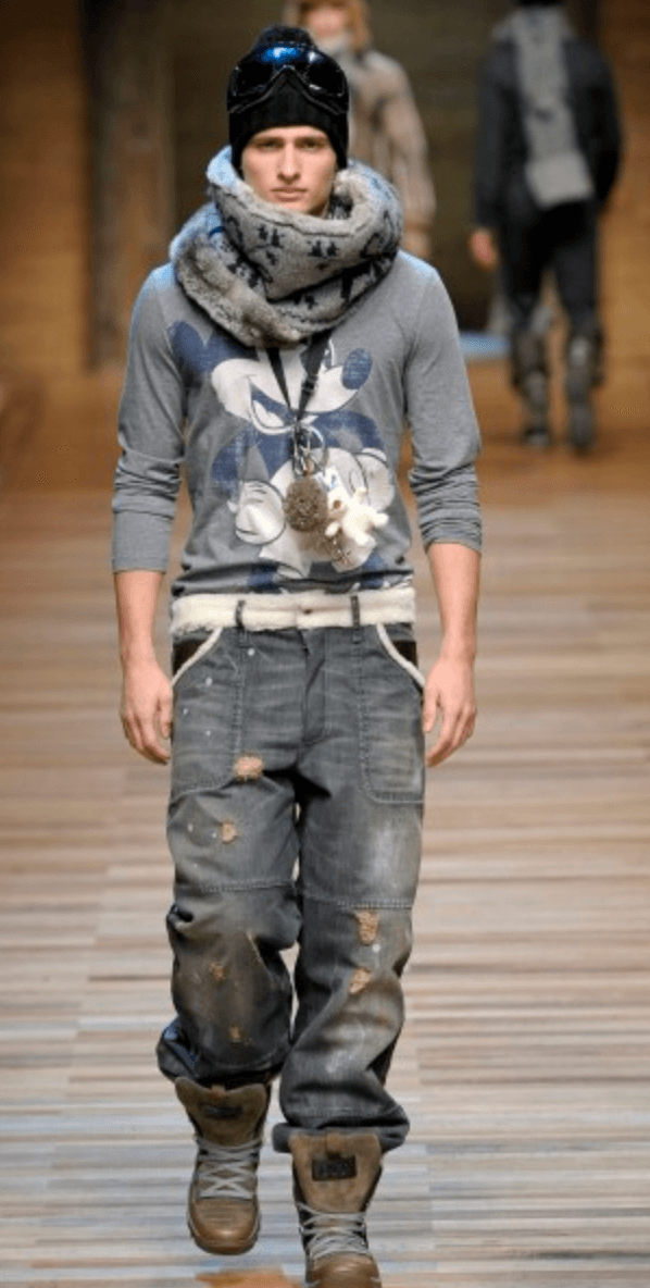AW2010 Dolce & Gabbana Grey Mickey Comics T-Shirt jfQcKix 1