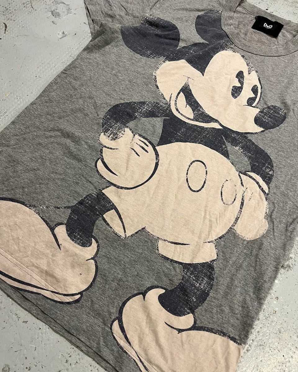 AW2010 Dolce & Gabbana Grey Mickey Comics T-Shirt jfQcKix 5
