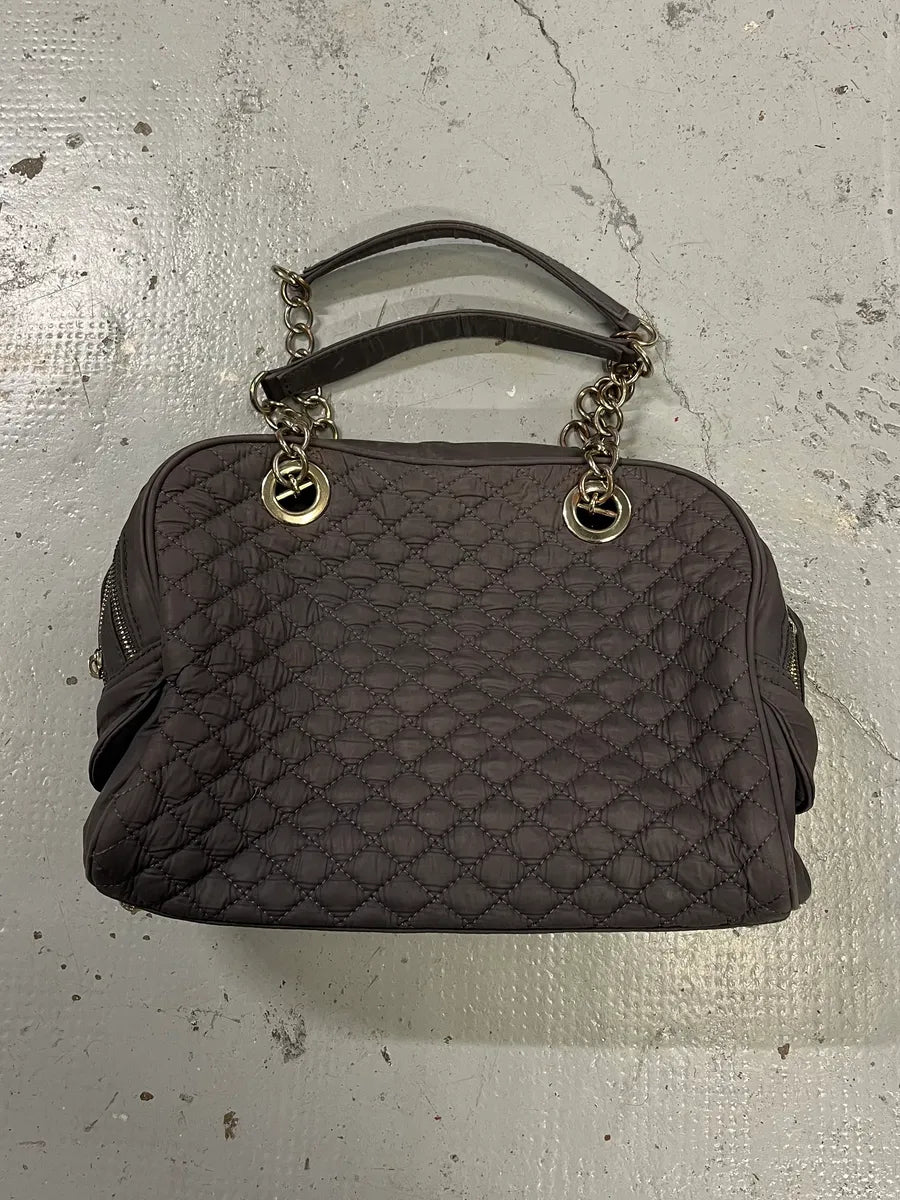 AW2010 Dolce & Gabbana Lily Multi-Zip Quilted Grey Handle Bag PTpMTzj 2