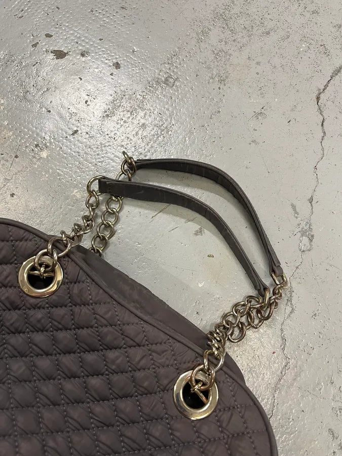 AW2010 Dolce & Gabbana Lily Multi-Zip Quilted Grey Handle Bag PTpMTzj 3