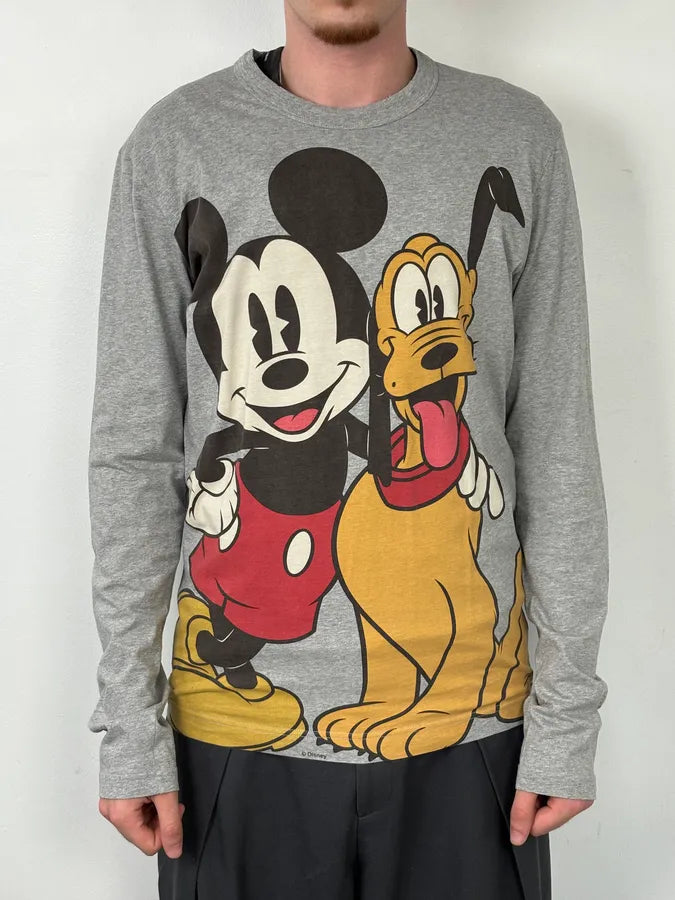 AW2010 Dolce & Gabbana Mickey & Pluto Grey Longsleeves ljMPzOS 1