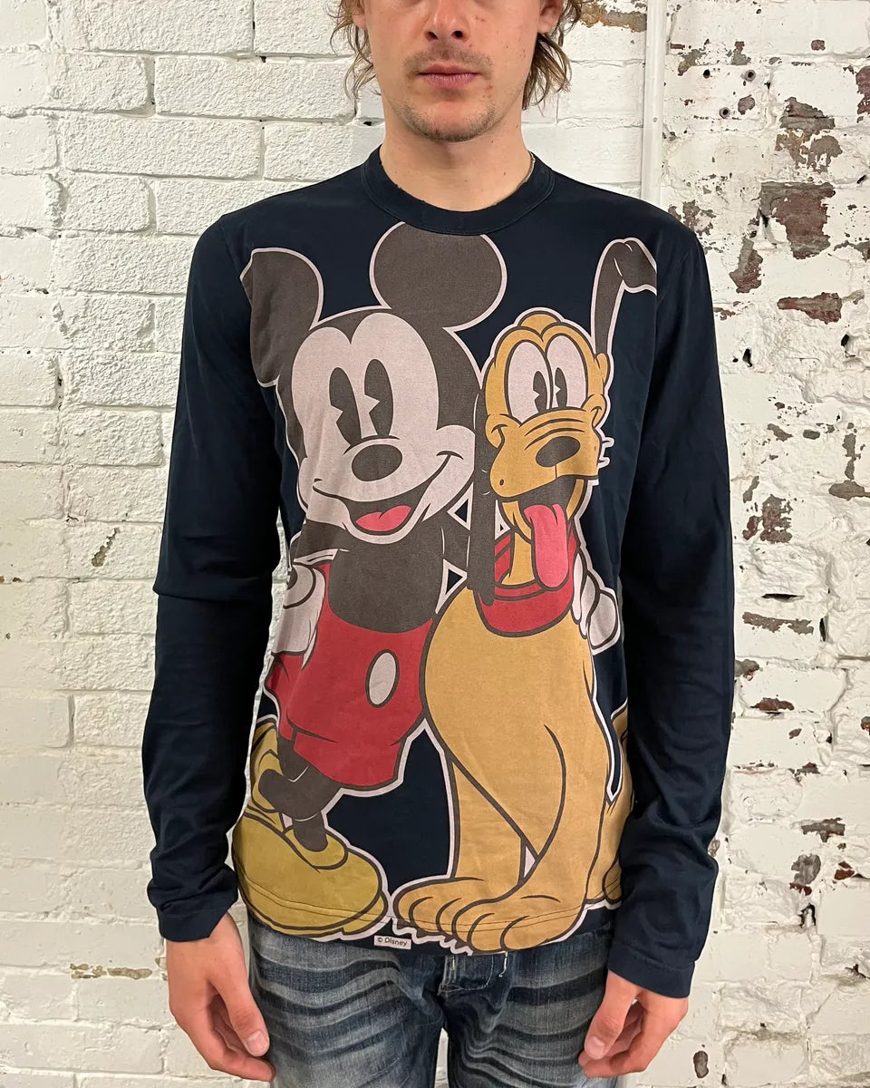 AW2010 Dolce & Gabbana Mickey & Pluto Grey Longsleeves SdXjmJA 2