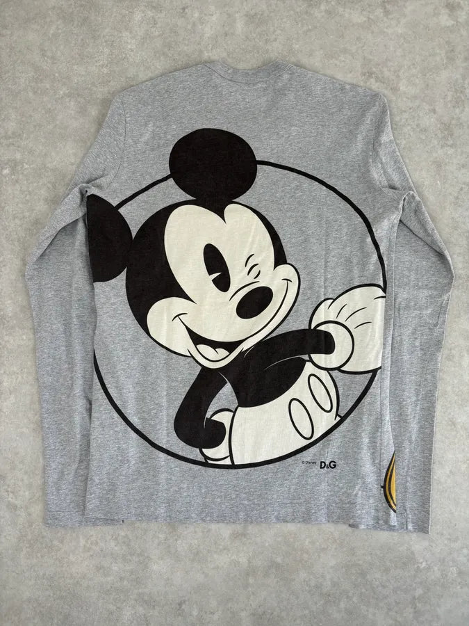 AW2010 Dolce & Gabbana Mickey & Pluto Grey Longsleeves ljMPzOS 5