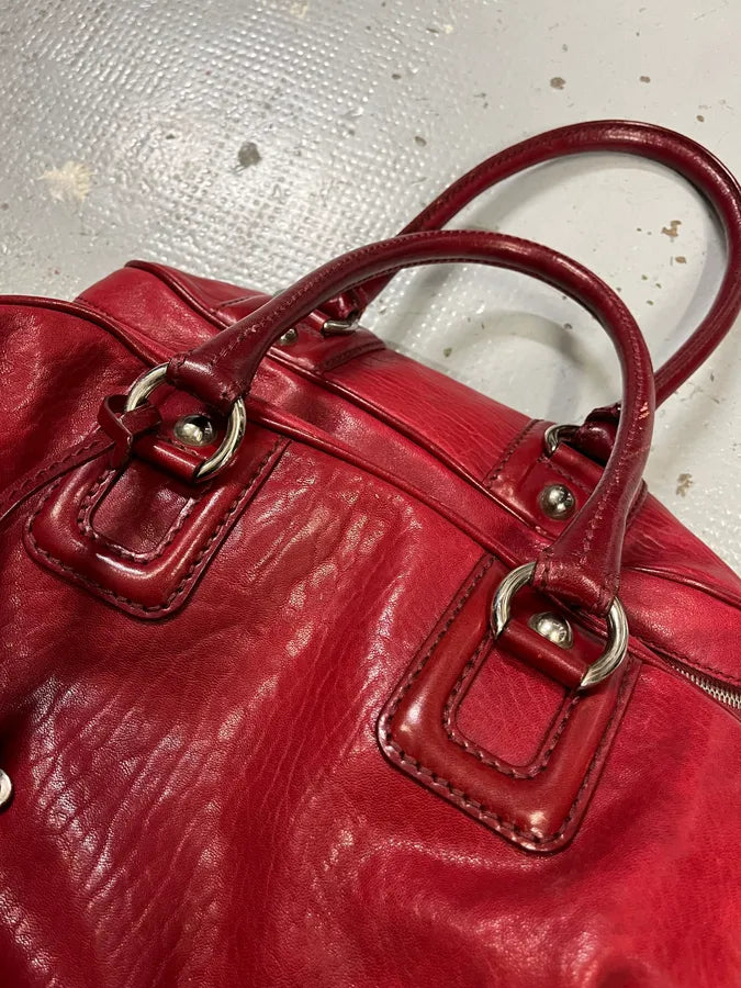 AW2010 Dolce & Gabbana Multi-Zip Red Leather Lily Bag  TlpzBlb 4