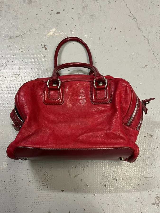 AW2010 Dolce & Gabbana Multi-Zip Red Leather Lily Bag  TlpzBlb 7