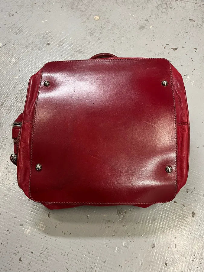 AW2010 Dolce & Gabbana Multi-Zip Red Leather Lily Bag  TlpzBlb 8