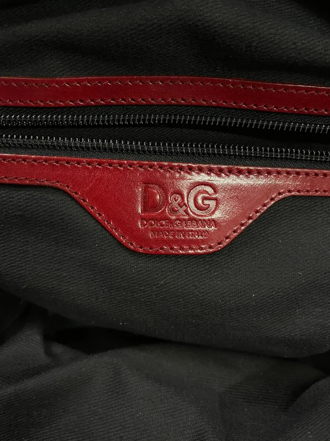 AW2010 Dolce & Gabbana Multi-Zip Red Leather Lily Bag  TlpzBlb 9