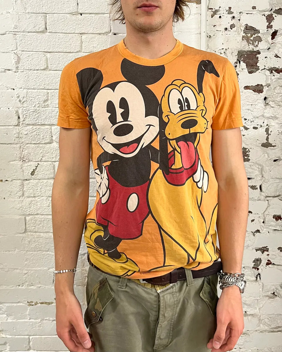 AW2010 Dolce & Gabbana Orange Mikey Disney T-Shirt UzcELva 1