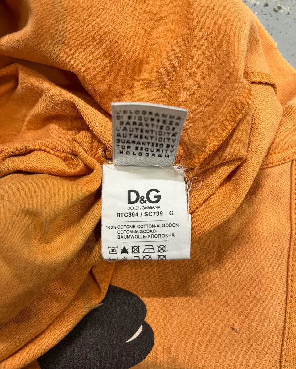 AW2010 Dolce & Gabbana Orange Mikey Disney T-Shirt UzcELva 10