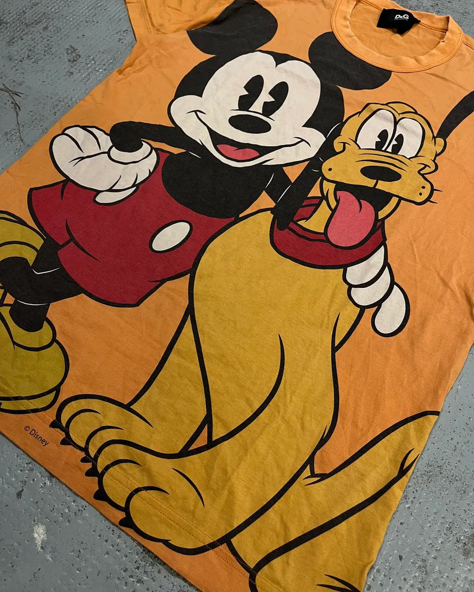 AW2010 Dolce & Gabbana Orange Mikey Disney T-Shirt UzcELva 5