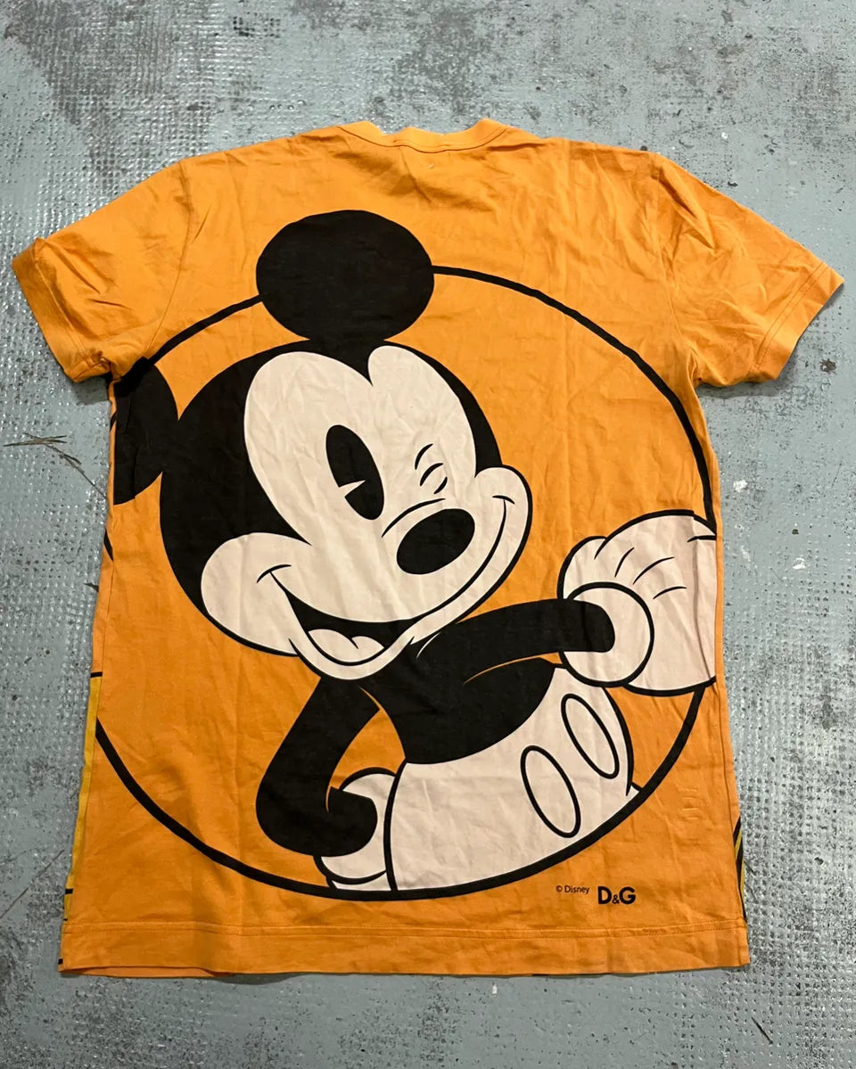 AW2010 Dolce & Gabbana Orange Mikey Disney T-Shirt UzcELva 7