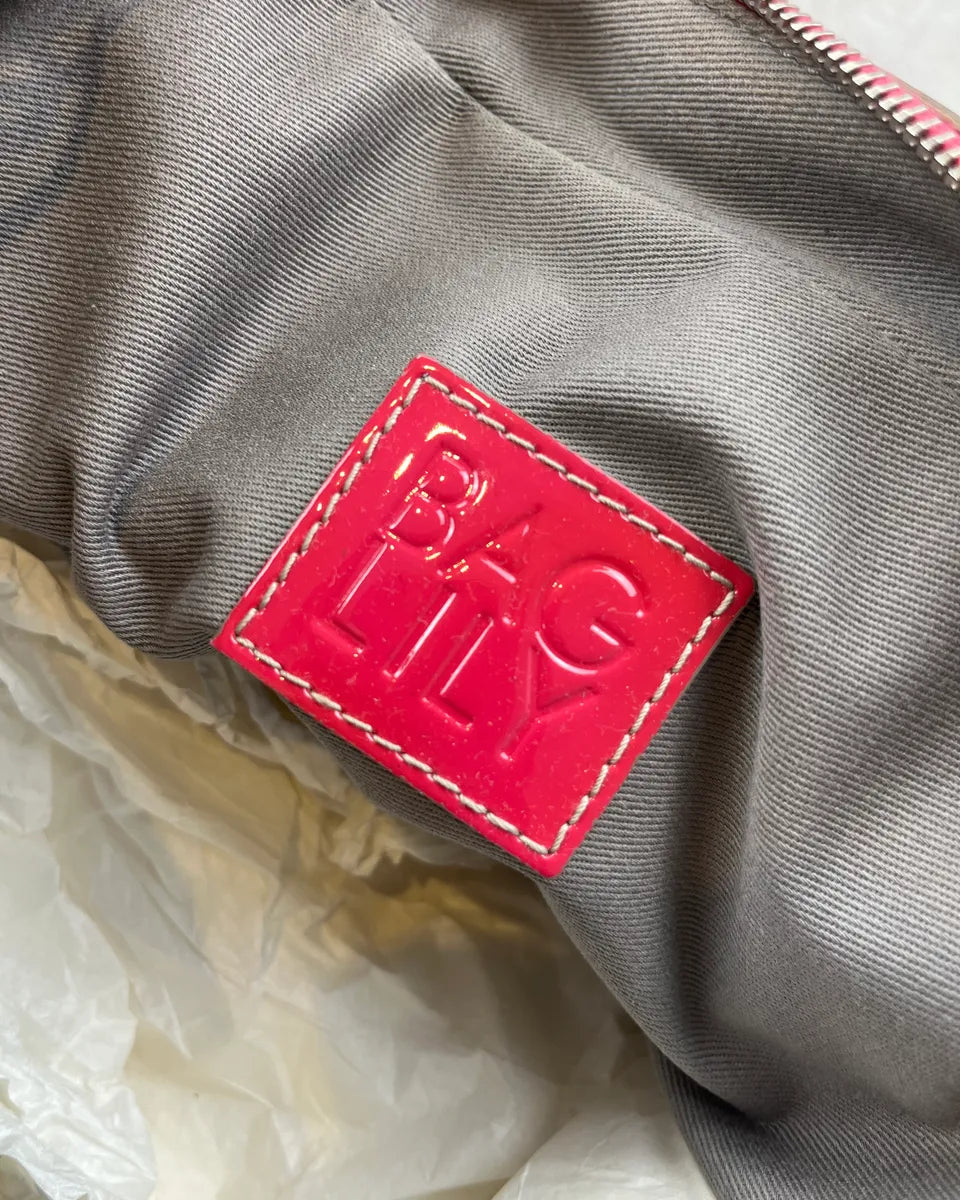 AW2010 Dolce & Gabbana Pink Red Vinyl Multi-Pocket Lily Bag tuhbpUH 12