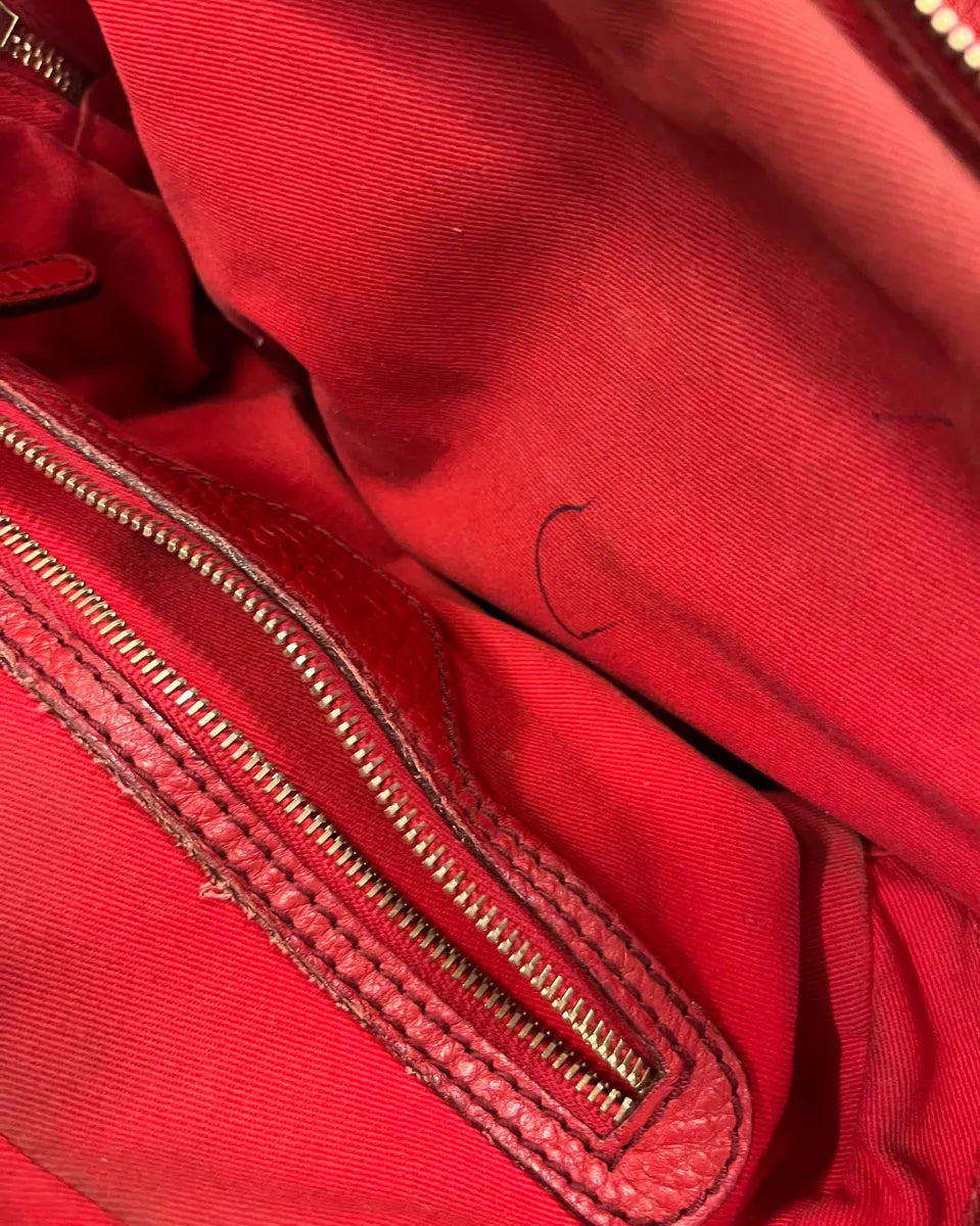 AW2010 Dolce & Gabbana Red Leather Multi-Zip Lily Bag kAhgttE 11
