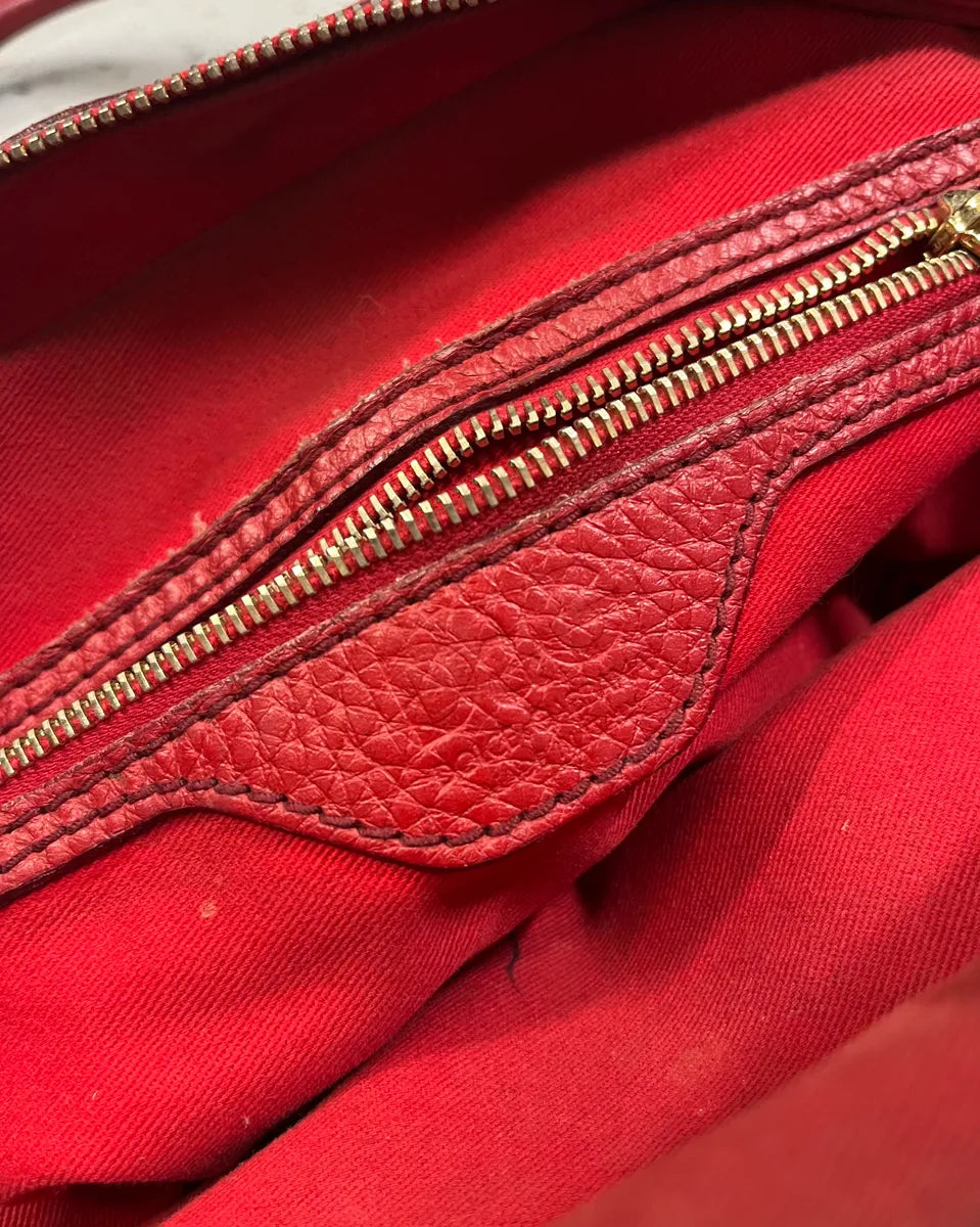 AW2010 Dolce & Gabbana Red Leather Multi-Zip Lily Bag kAhgttE 12