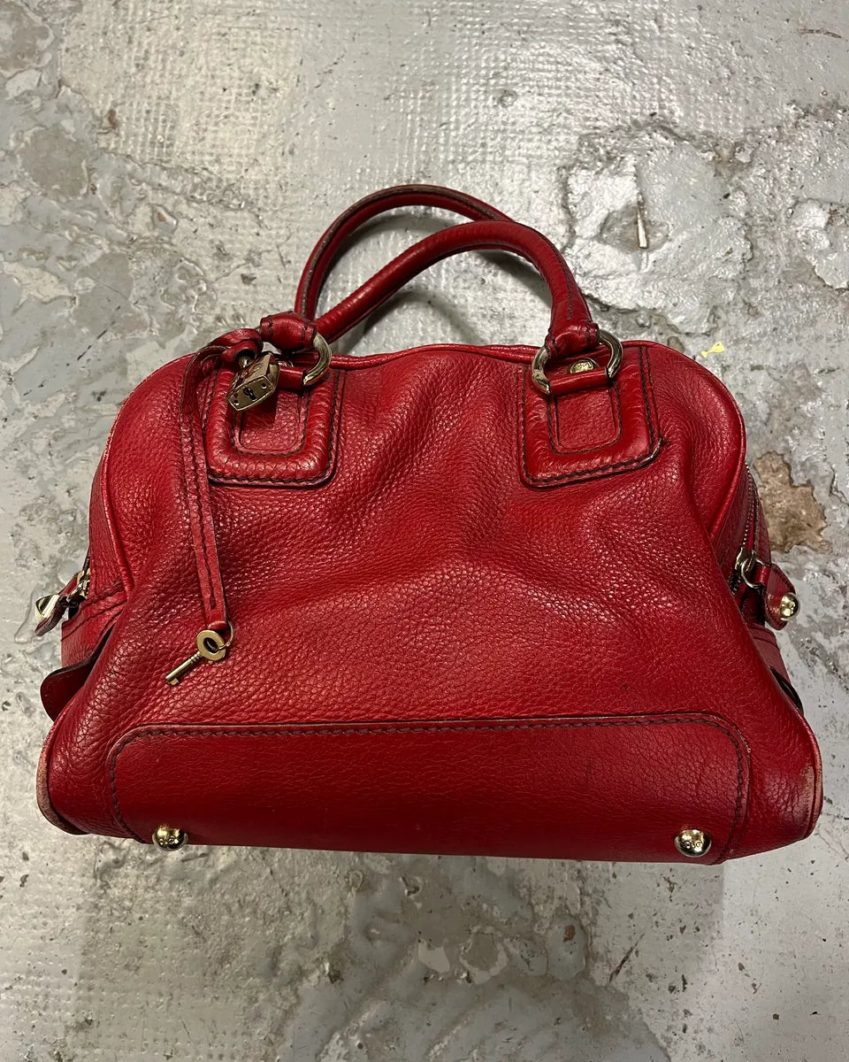 AW2010 Dolce & Gabbana Red Leather Multi-Zip Lily Bag kAhgttE 3