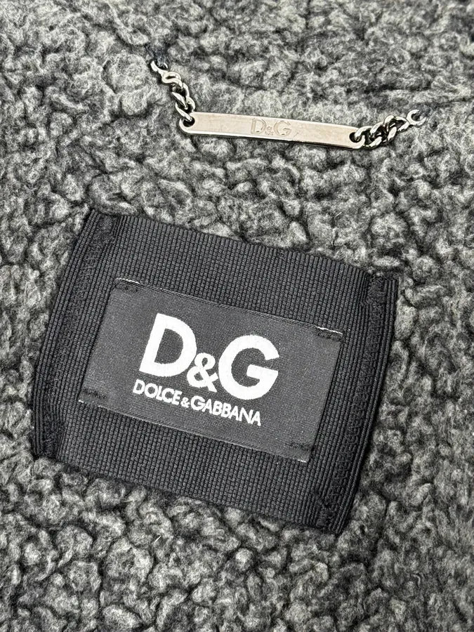 AW2010 Dolce & Gabbana Grey Technical Leather Hooded Jacket epjwHes 12