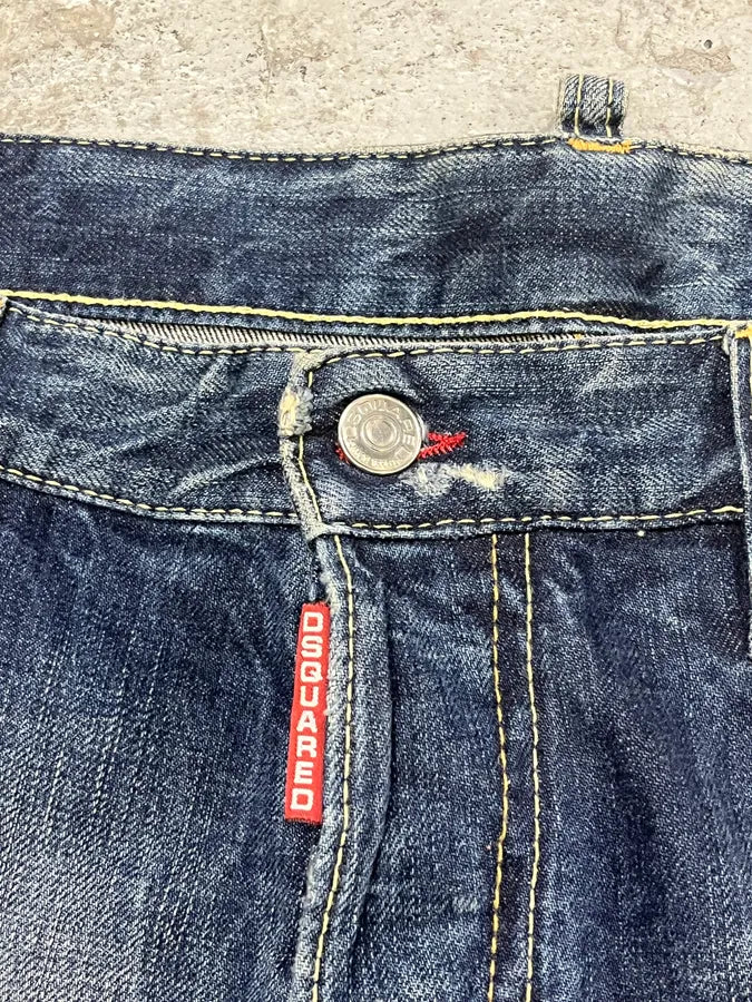 AW2010 Dsquared2 Blue Faded Distressed Denim Jeans fVJwvUb 7