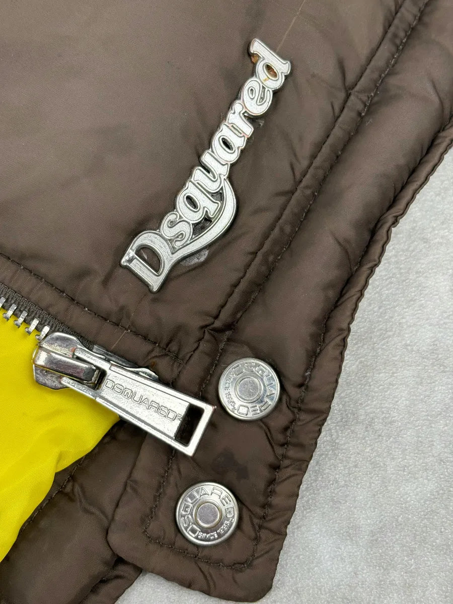 AW2010 Dsquared2 Brown Biker Puffer Jacket yvNPrMr 9