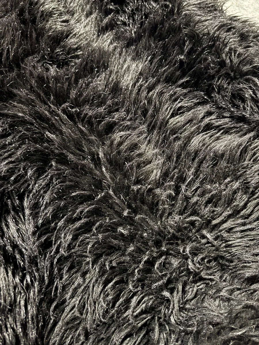 AW2010 Emporio Armani Black Faux-Fur Long Jacket dZuTJun 5