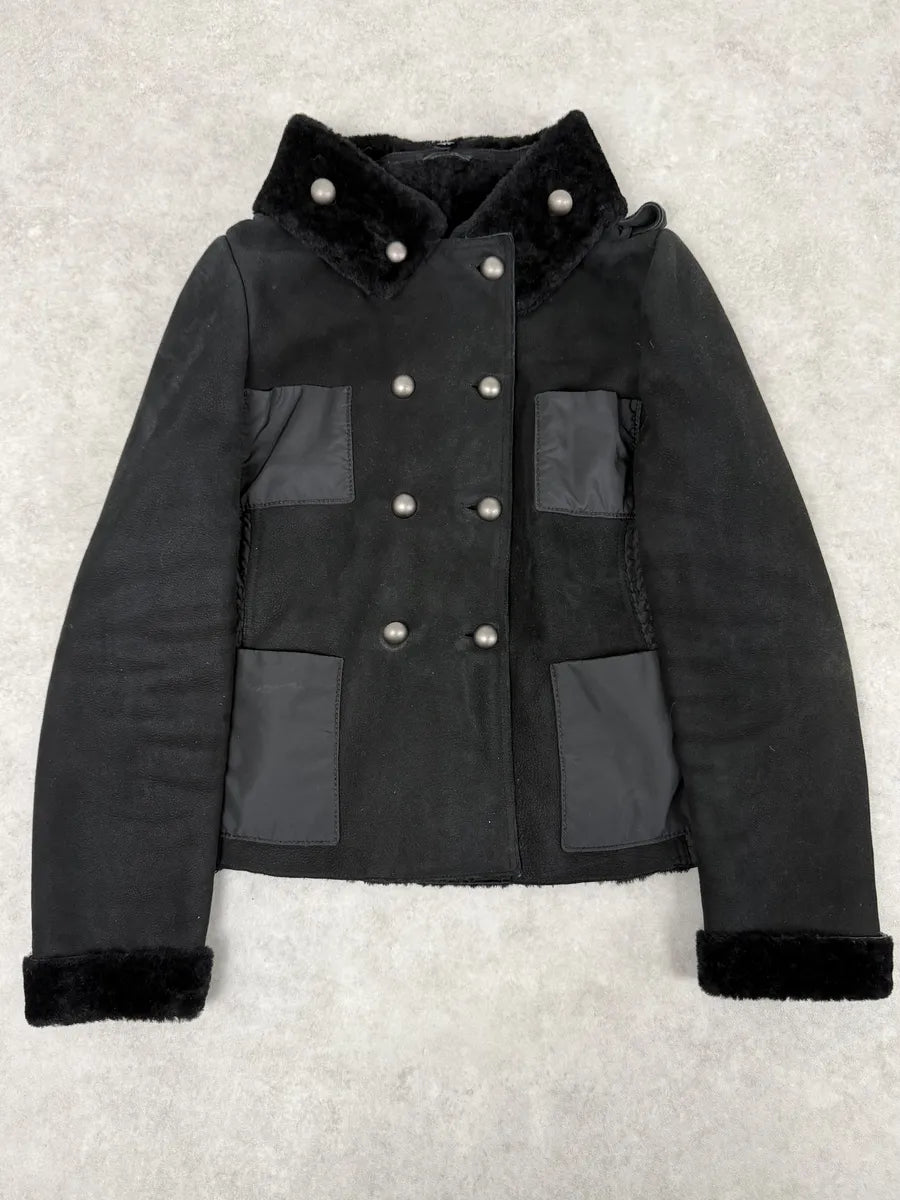 AW2010 Emporio Armani Black Officer Buttoned Jacket NaSgVJo 1