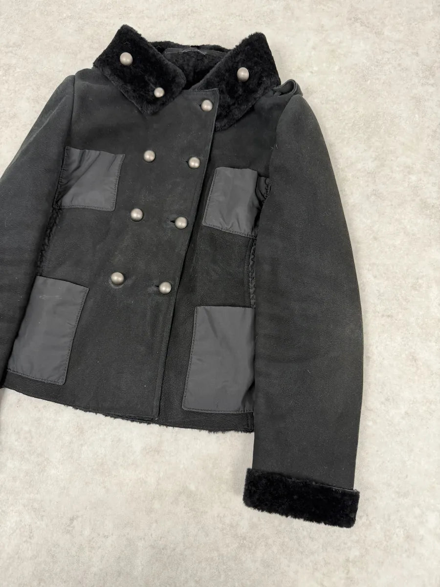 AW2010 Emporio Armani Black Officer Buttoned Jacket NaSgVJo 2
