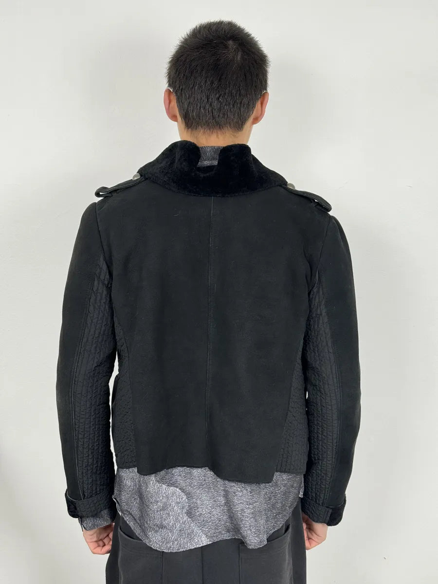 AW2010 Emporio Armani Black Officer Buttoned Jacket NaSgVJo 3