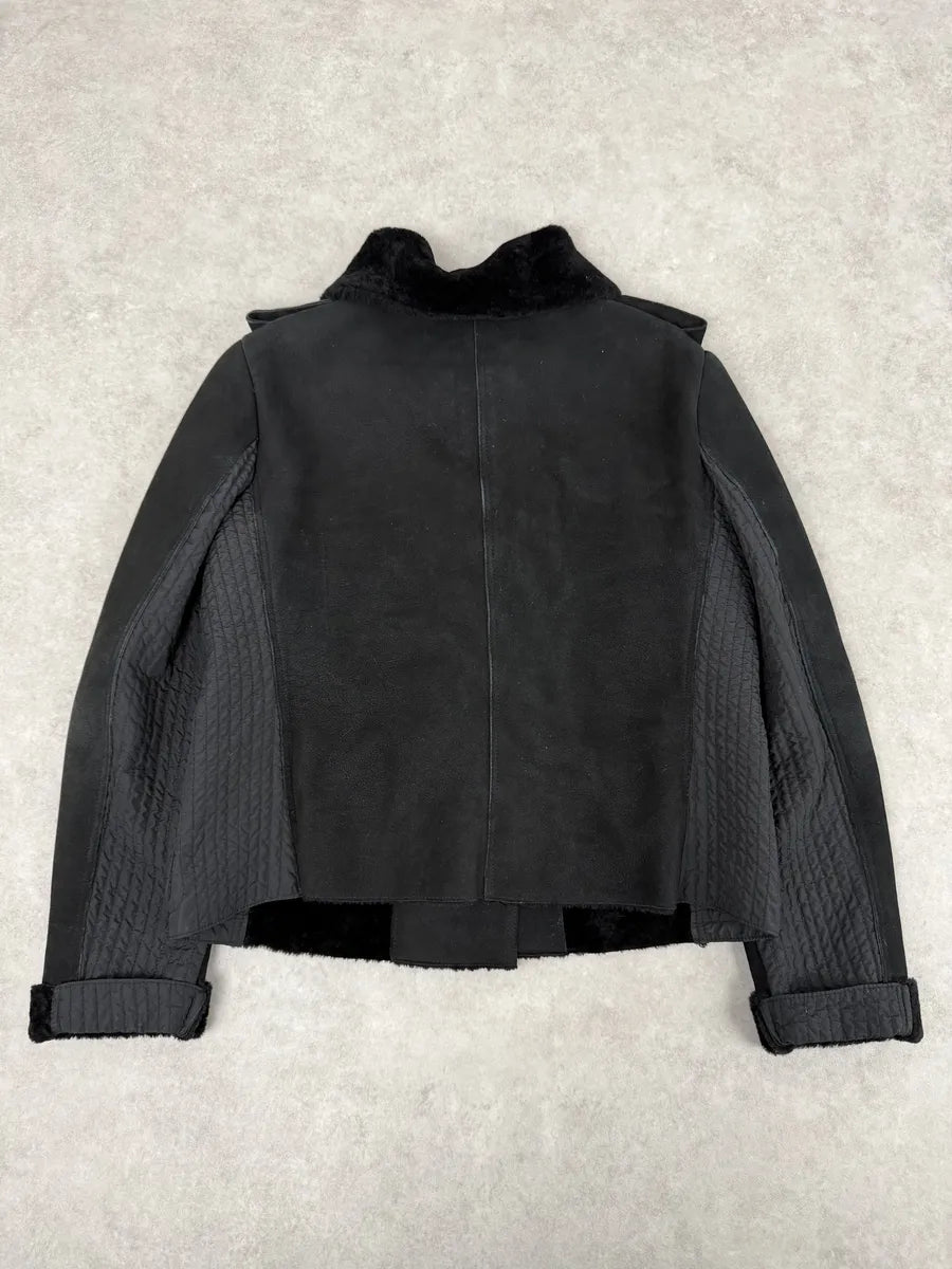 AW2010 Emporio Armani Black Officer Buttoned Jacket NaSgVJo 4