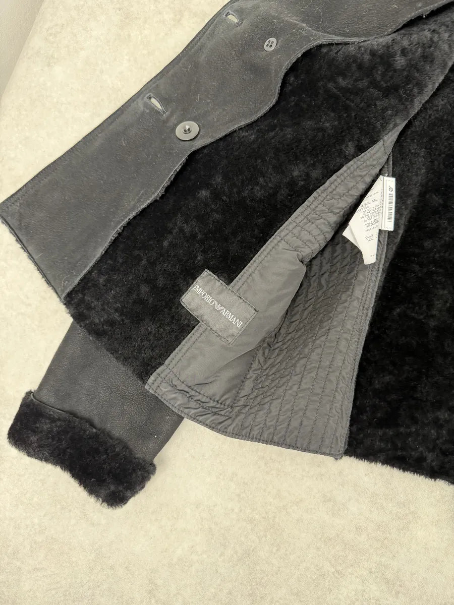 AW2010 Emporio Armani Black Officer Buttoned Jacket NaSgVJo 9