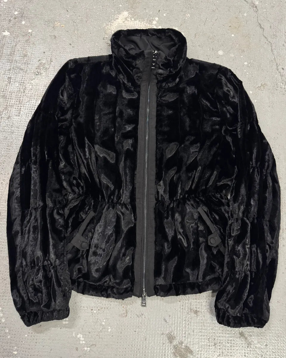AW2010 Emporio Armani Reversible Faux Fur Black Jacket eKibckN 0