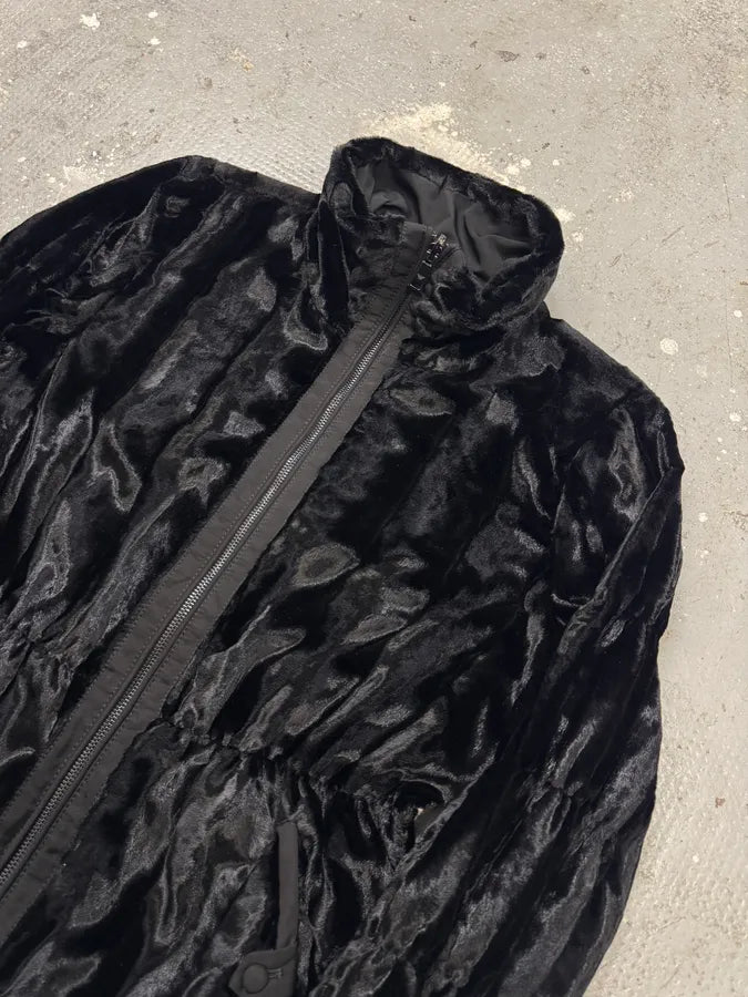 AW2010 Emporio Armani Reversible Faux Fur Black Jacket eKibckN 12