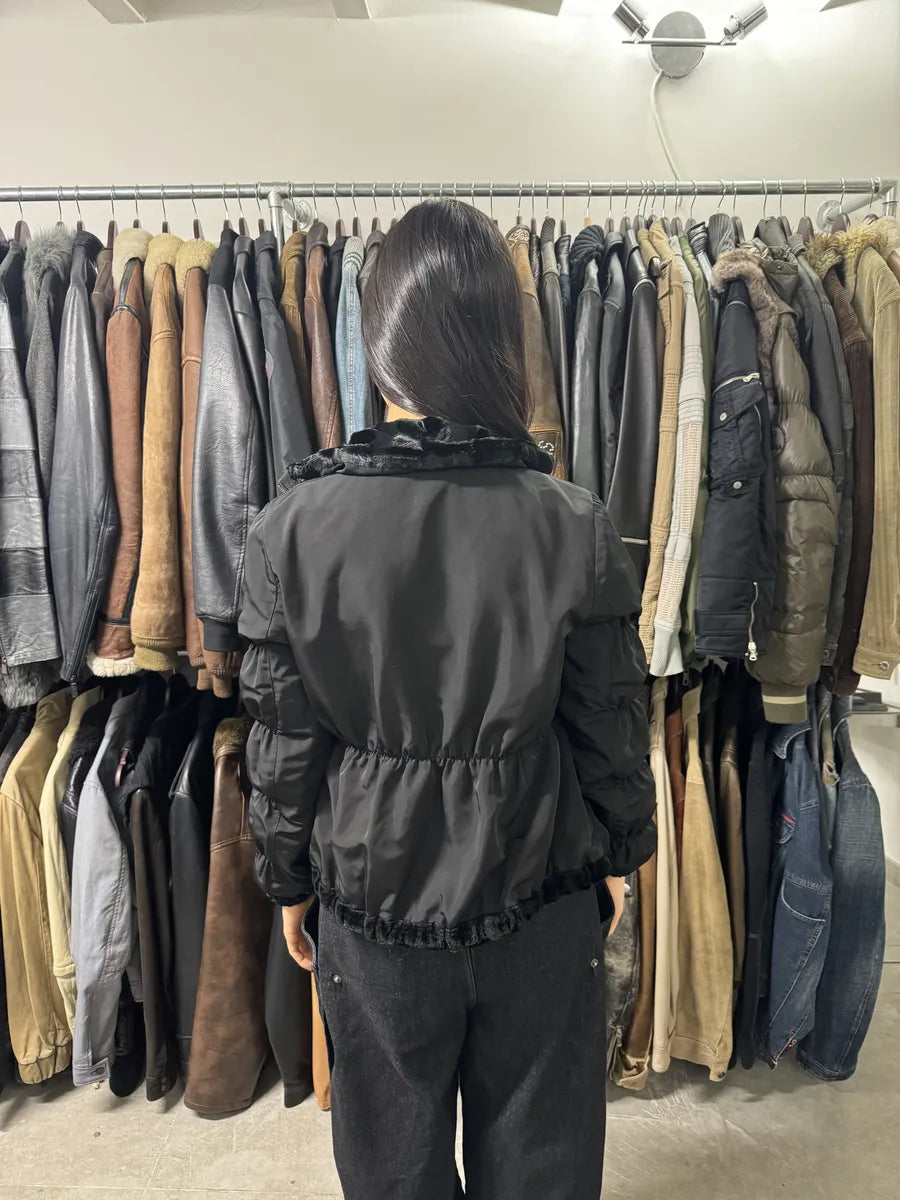 AW2010 Emporio Armani Reversible Faux Fur Black Jacket eKibckN 4