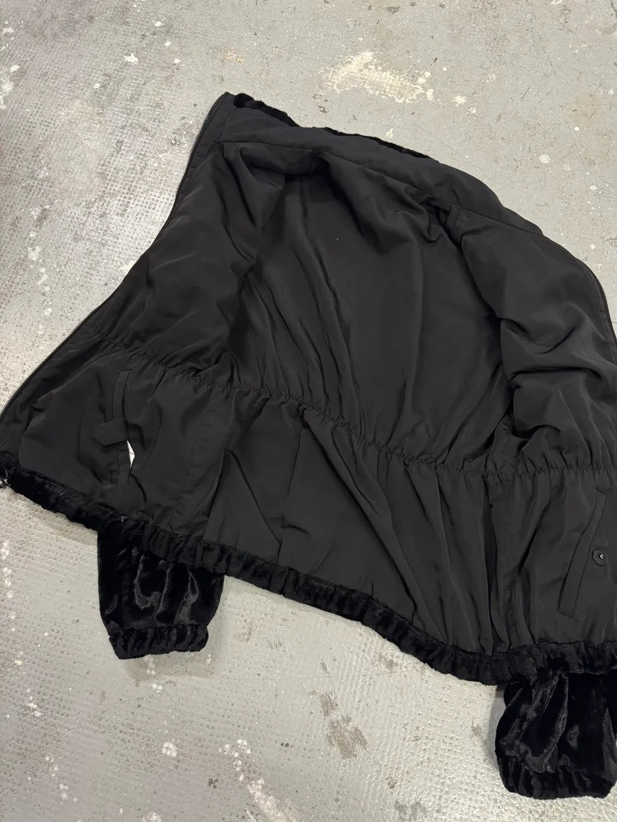 AW2010 Emporio Armani Reversible Faux Fur Black Jacket eKibckN 7