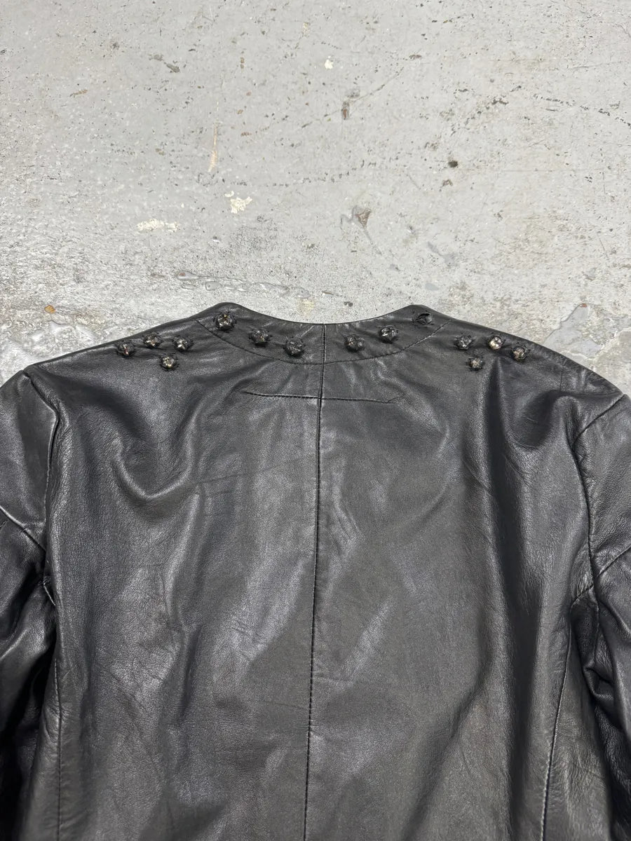 AW2010 Givenchy Black Crystal Embellished Leather Jacket by Riccardo Tisci SVVGKSJ 8