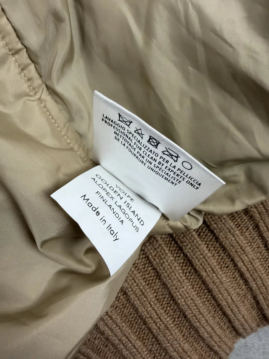 AW2010 Gucci Beige Camel Fox Fur Wool Jacket by Frida Giannini FwqPDGD 11