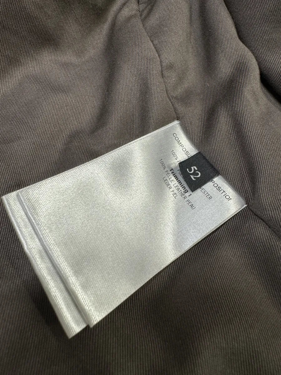 AW2010 Gucci Hybrid Biker Leather Padded Brown Jacket tDtLxAi 13