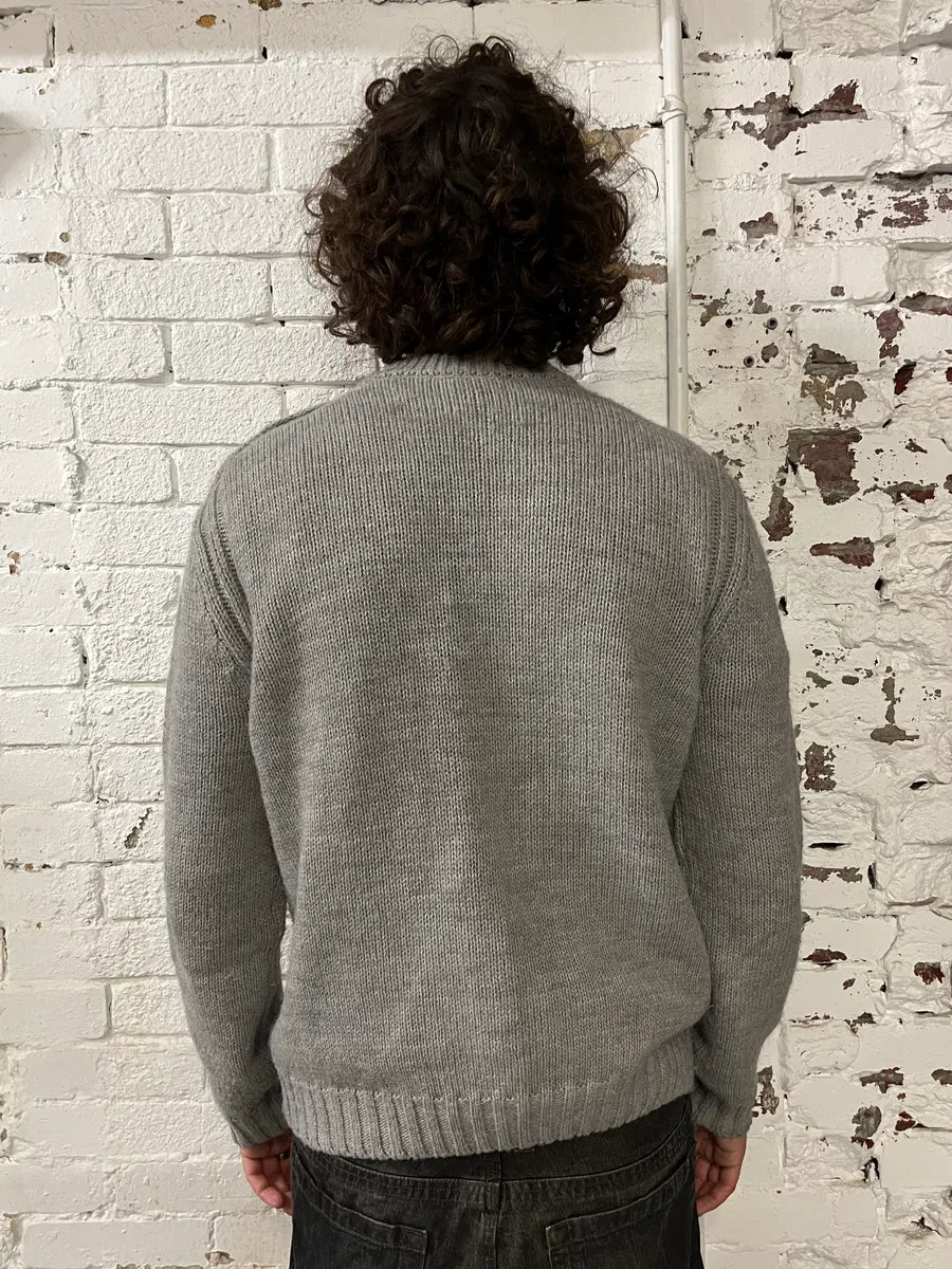 AW2010 Jean Paul Gaultier Grey Wool Knit Sweater IkgKHry 2