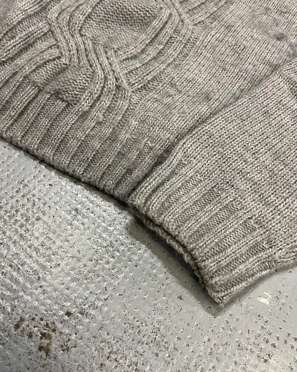 AW2010 Jean Paul Gaultier Grey Wool Knit Sweater IkgKHry 6