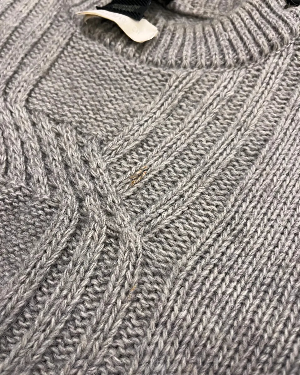 AW2010 Jean Paul Gaultier Grey Wool Knit Sweater IkgKHry 7
