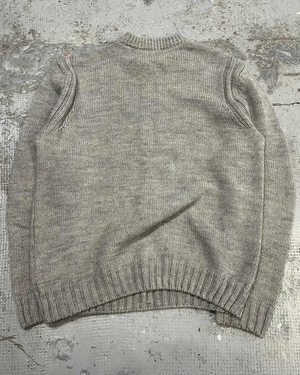 AW2010 Jean Paul Gaultier Grey Wool Knit Sweater IkgKHry 9