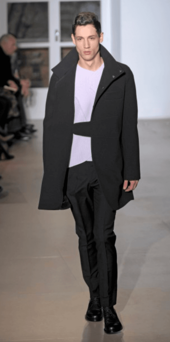 AW2010 Jil Sander Picasso Obscure Long Asymmetrical Jacket by Raf Simons (M) vlxkXFC 1