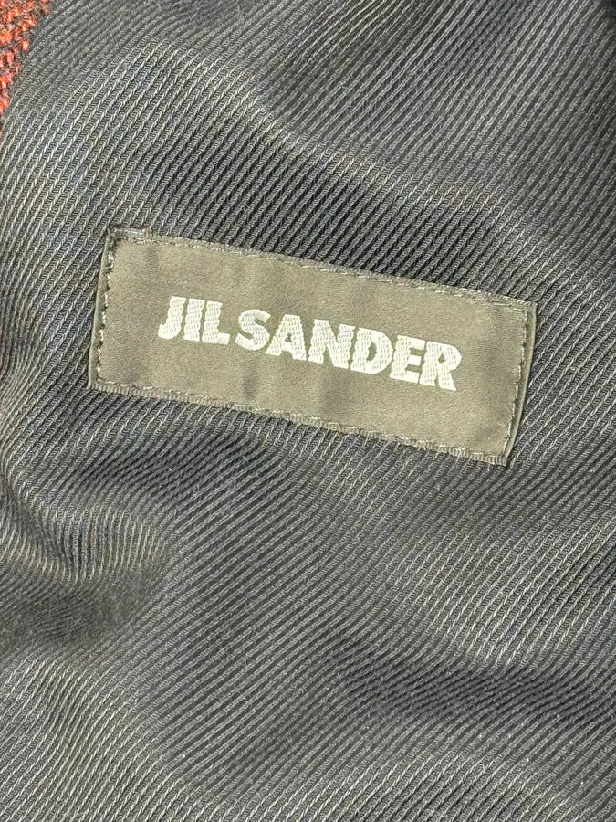 AW2010 Jil Sander Dark Red Tweed Wool Jacket by Raf Simons HFYFYcD 9