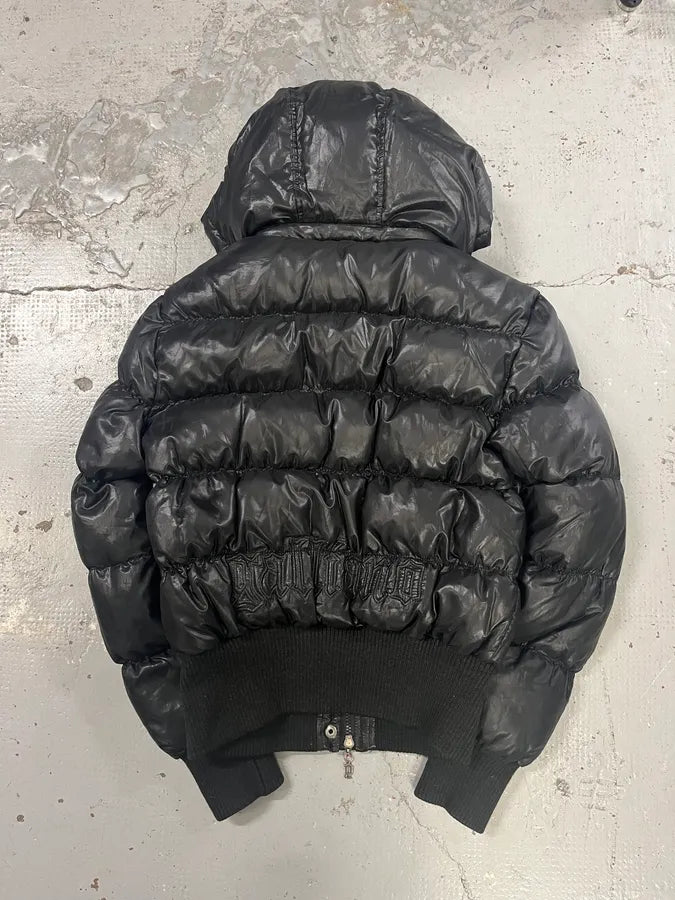 AW2010 John Galliano Black Puffer Hooded Jacket KOAOzuw 6