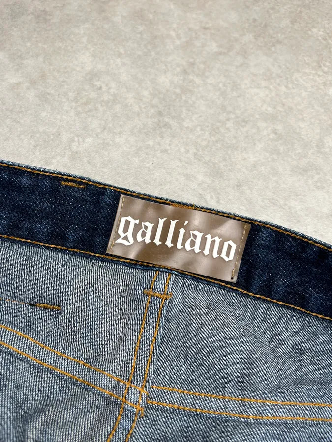 AW2010 John Galliano Gazette Navy Slim Jeans zCEBZjU 10