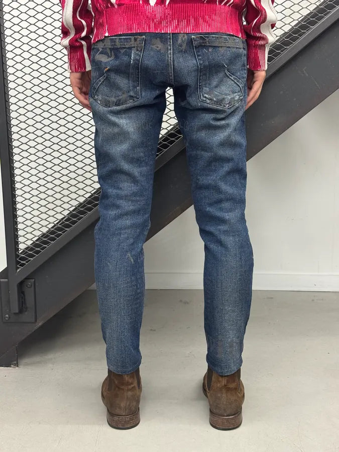 AW2010 John Galliano Gazette Navy Slim Jeans zCEBZjU 3